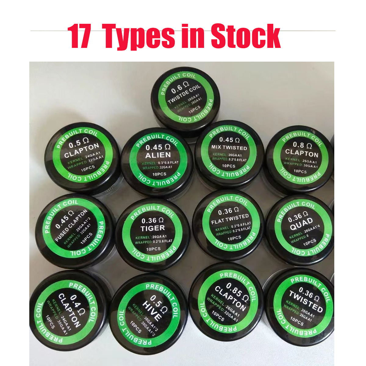 Clapton Wire Pre Built - 10Pcs/Box Fuse A1 Heating Wires Prebuilt