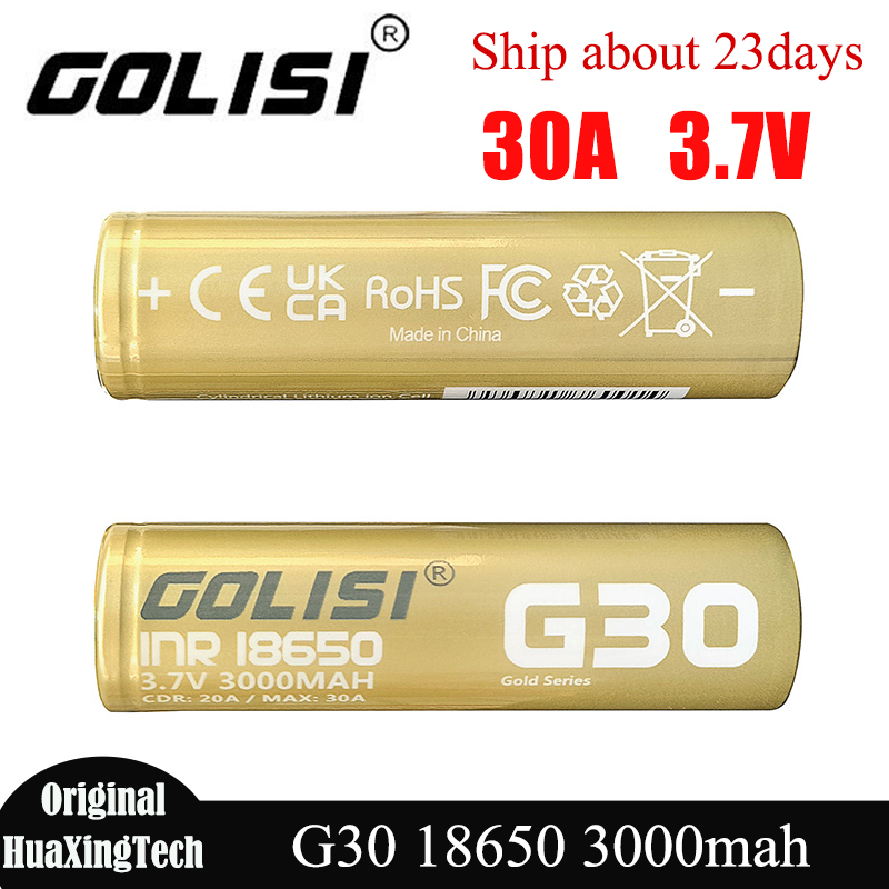 Vape Battery 18650 - Original GOLISI G30 18650 Battery 3000mah