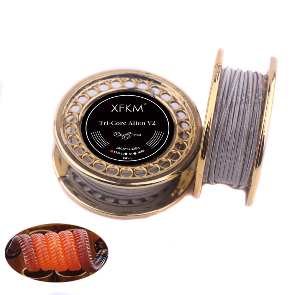 XFKM 5M/roll NI80/A1/SS316L Al - Clapton Wire Pre Built 리뷰 및 가격