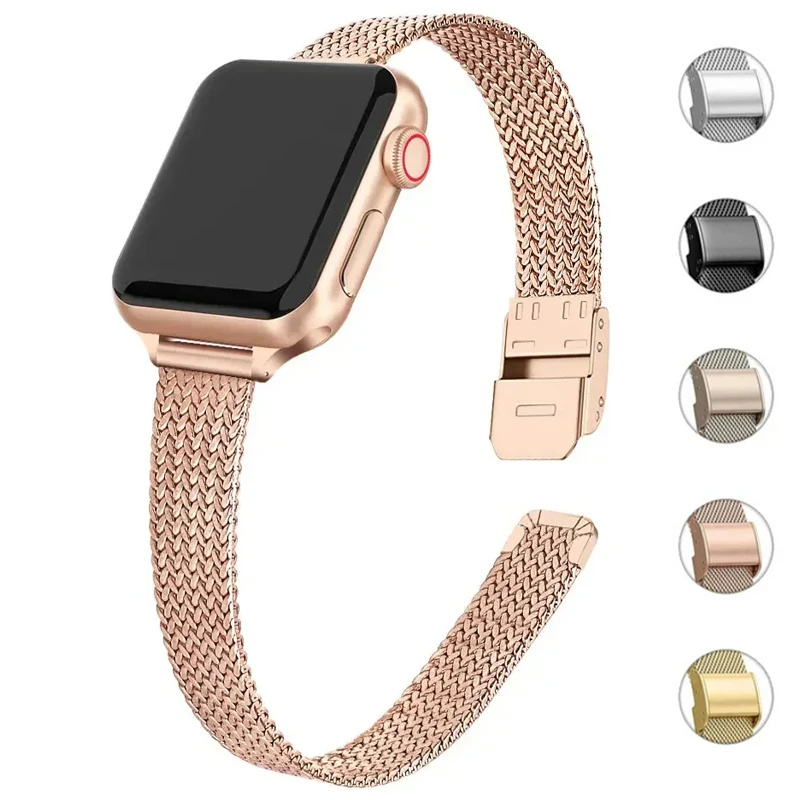 Premium Thin Metal Watch Band  - Mesh Coil Strip 리뷰 및 가격