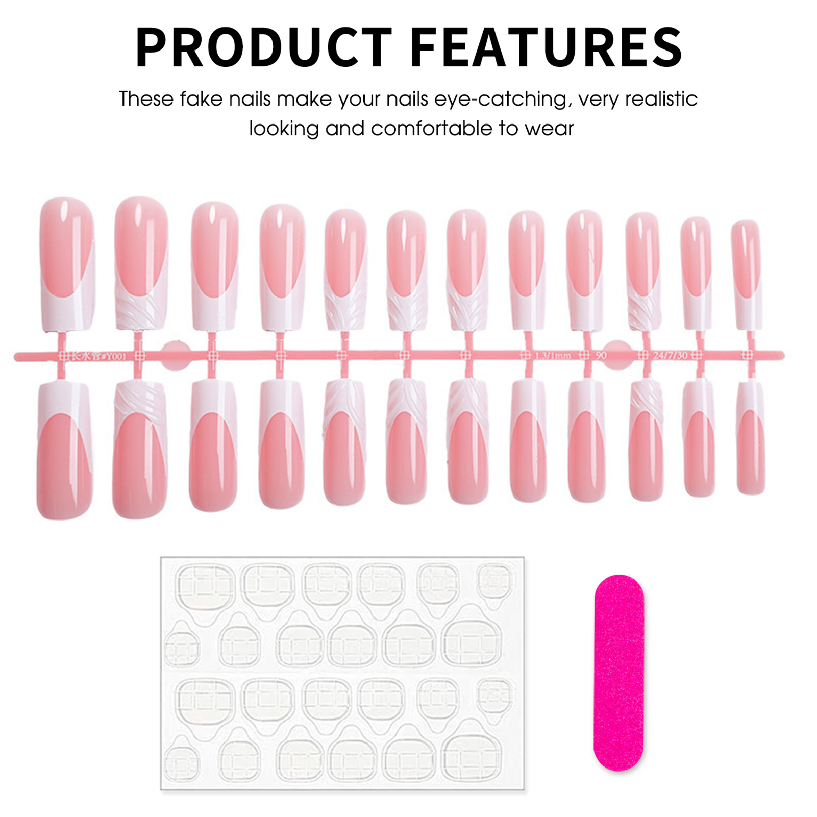 24Pcs Long Square Head Nails S - Drip Tip Resin 리뷰 및 가격