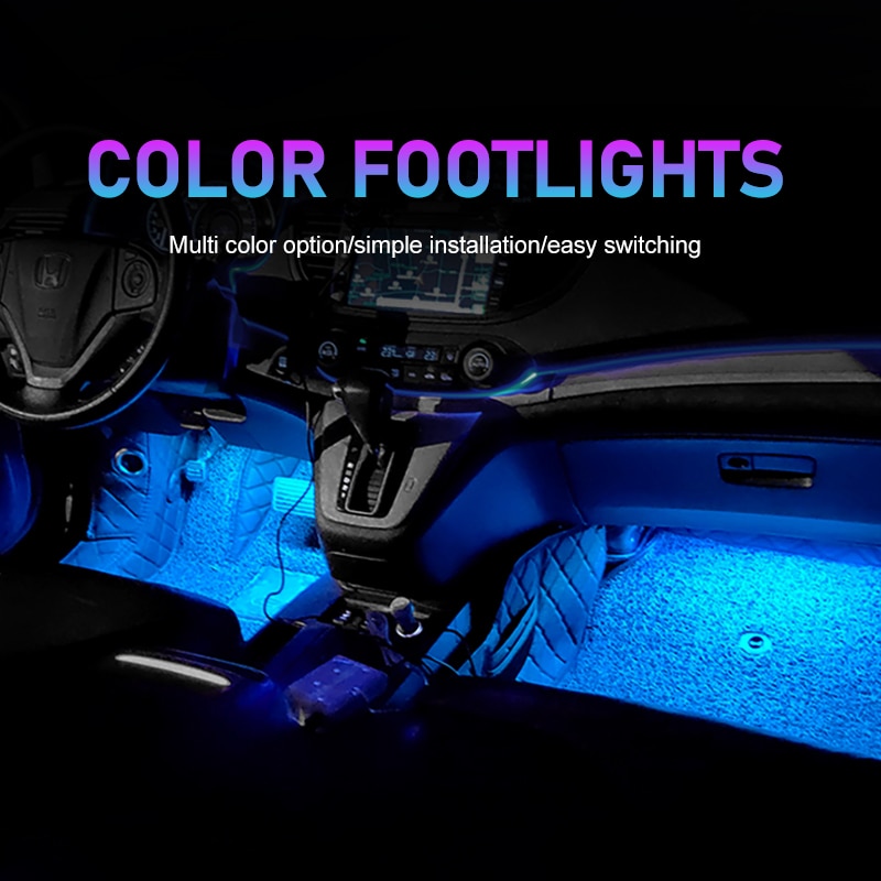 Car Neon Light Foot Light LED  - Vape Decoration 리뷰 및 가격