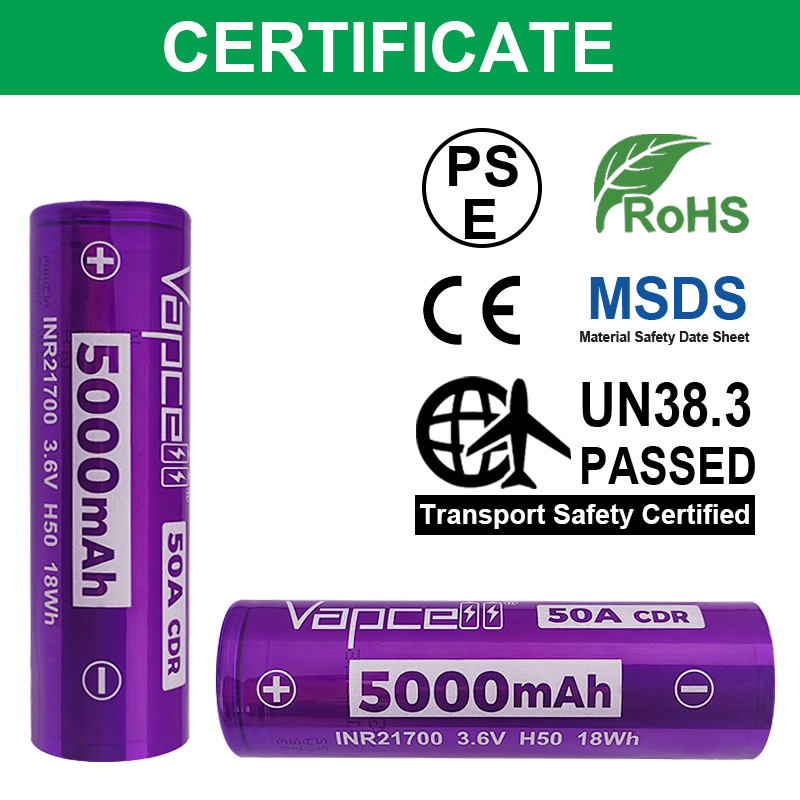 Newest Released Vapcell H50 IN - Vape Battery 18650 리뷰 및 가격