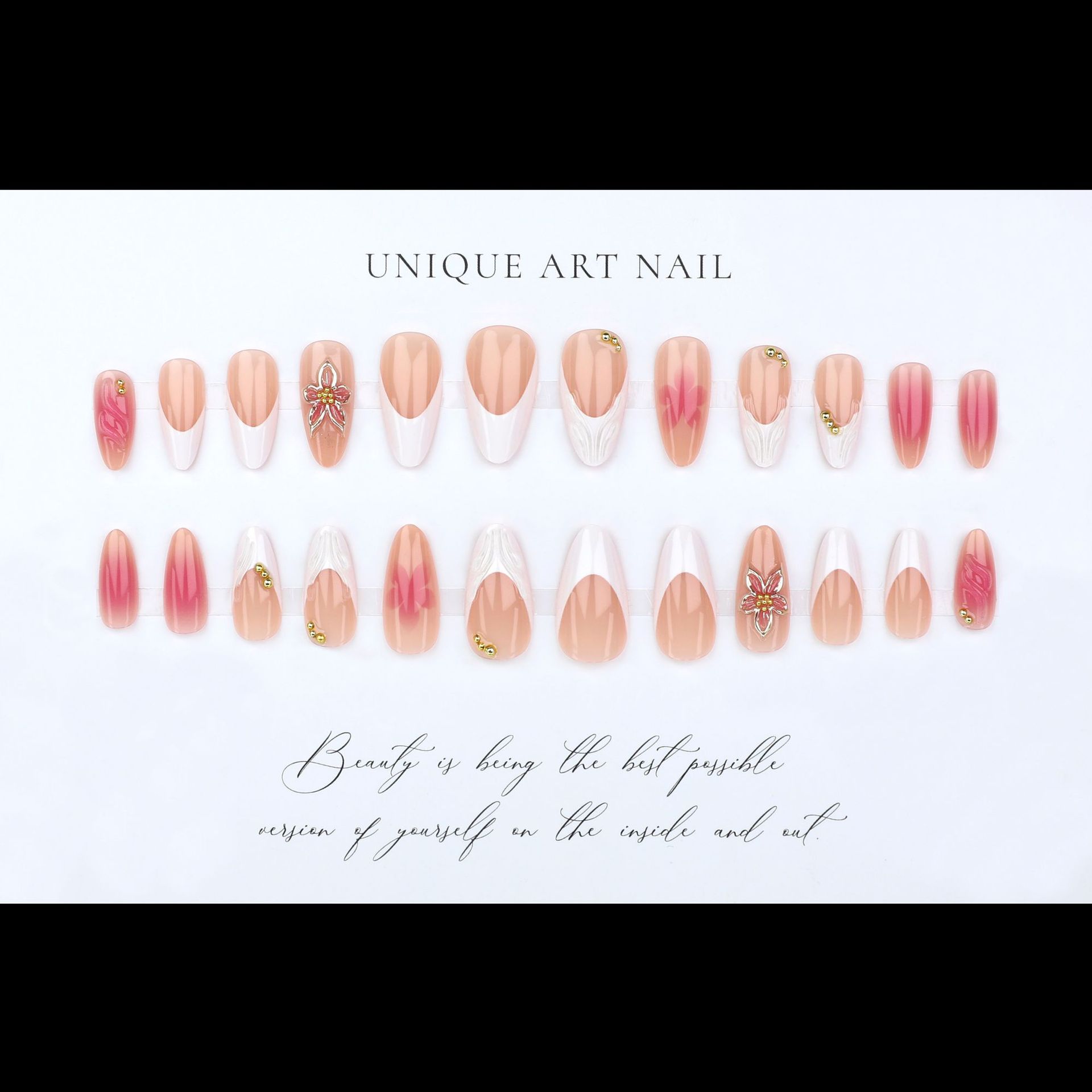 24pcs Simple White French Nude - Drip Tip Resin 리뷰 및 가격